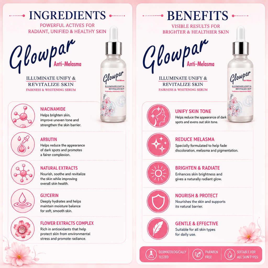 Glowpar Anti-Melasma Fairness & Whitening Serum